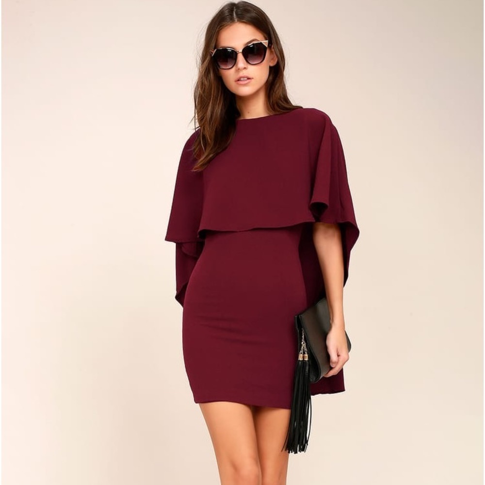 Lulu’s M Best is Yet to Come Burgundy Backless Dress